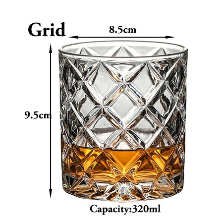 Old Fashioned Whiskey Rocks Glass - Classic Cocktail Tumbler