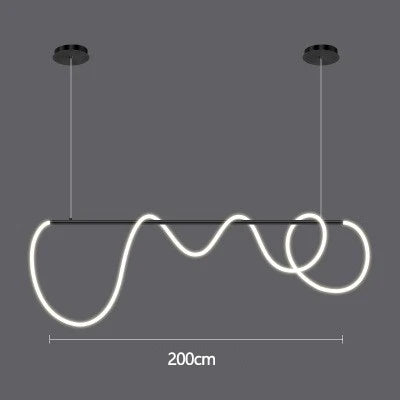 Designer Long Hose Chandelier - Post-Modern Pendant Lamp