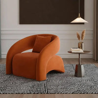 Velvet Leisure Accent Chair - Modern European Single Sofa Seat