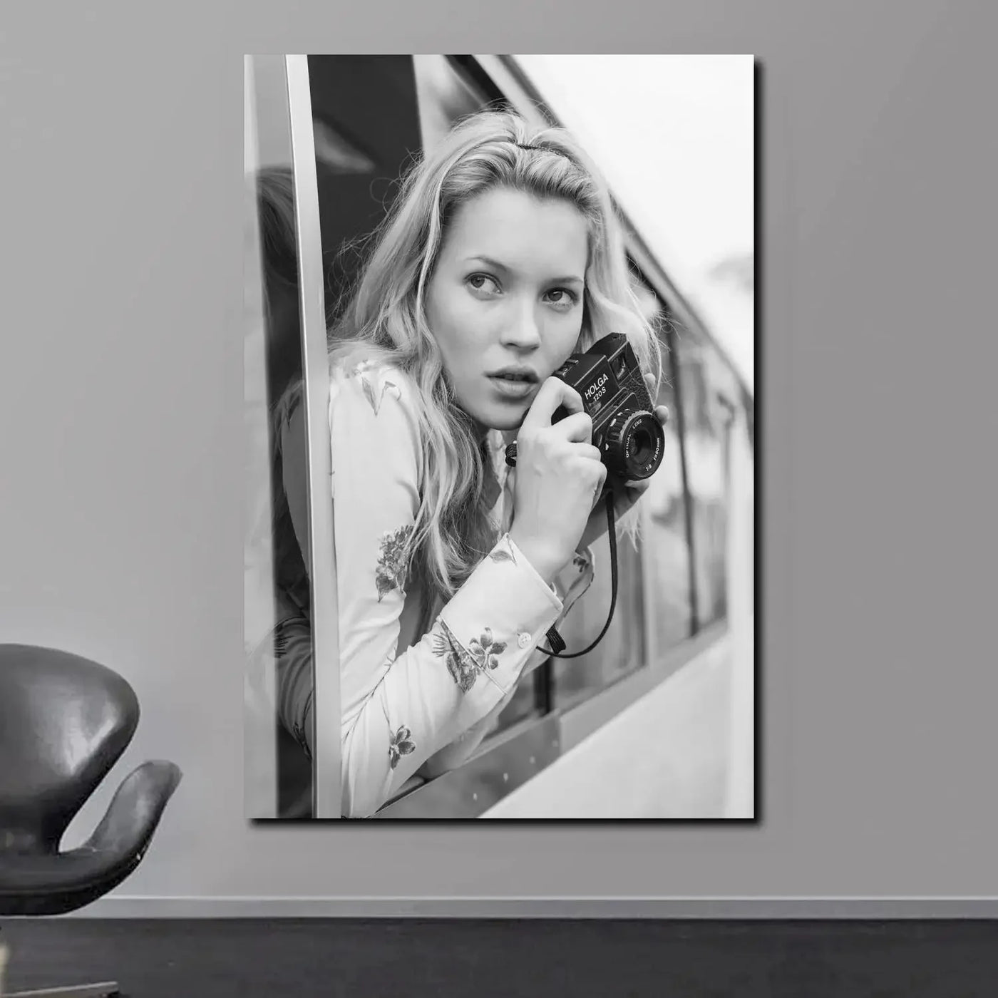 Scandinavian Kate Moss Canvas Poster - Fashion Inspired Wall Art