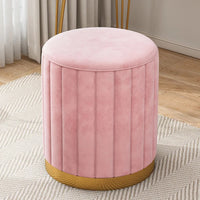 Round Storage Stool - Makeup & Dressing Table Ottoman