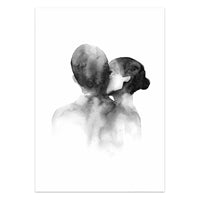 Simple Love Quote Canvas Wall Art - Nordic Couples Decor Print