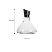 Luxury Wine Decanter - Transparent Nordic Aerating Carafe