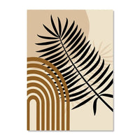 Matisse Inspired Botanical Canvas Wall Art - Modern Boho Landscape Print