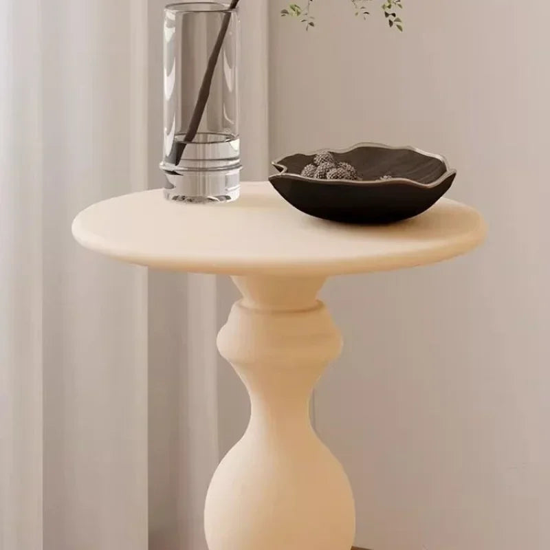 Round Stainless Steel Side Table - Nordic Modern Coffee Table