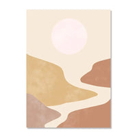 Matisse Inspired Botanical Canvas Wall Art - Modern Boho Landscape Print
