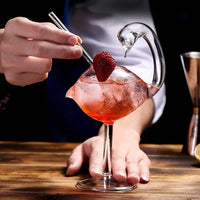 Artistic Fish and Octopus Cocktail Goblet