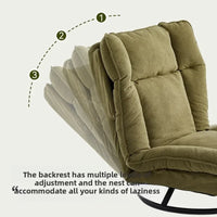 Swivel Leisure Sofa Chair - Rotating Fabric Lounge Seat