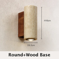 Wabi Sabi Marble Wall Lamp - Warm Modern Bedside Light