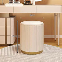 Round Storage Stool - Makeup & Dressing Table Ottoman