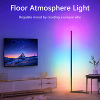 RGB LED Corner Floor Lamp - Atmospheric Standing Light