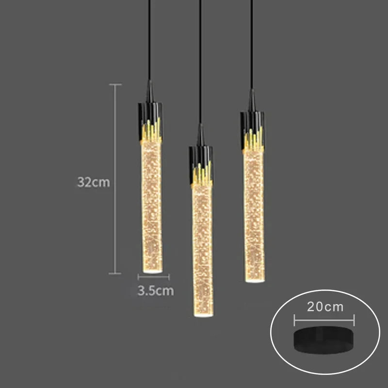 Luxury Crystal Pendant Light - Modern Hanging Chandelier Decor