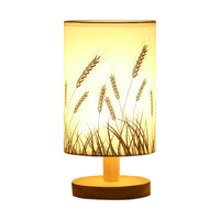 Wooden USB Bedside Lamp - Touch Control Table Night Light