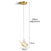 Three-Head Butterfly Pendant Light - Modern LED Chandelier