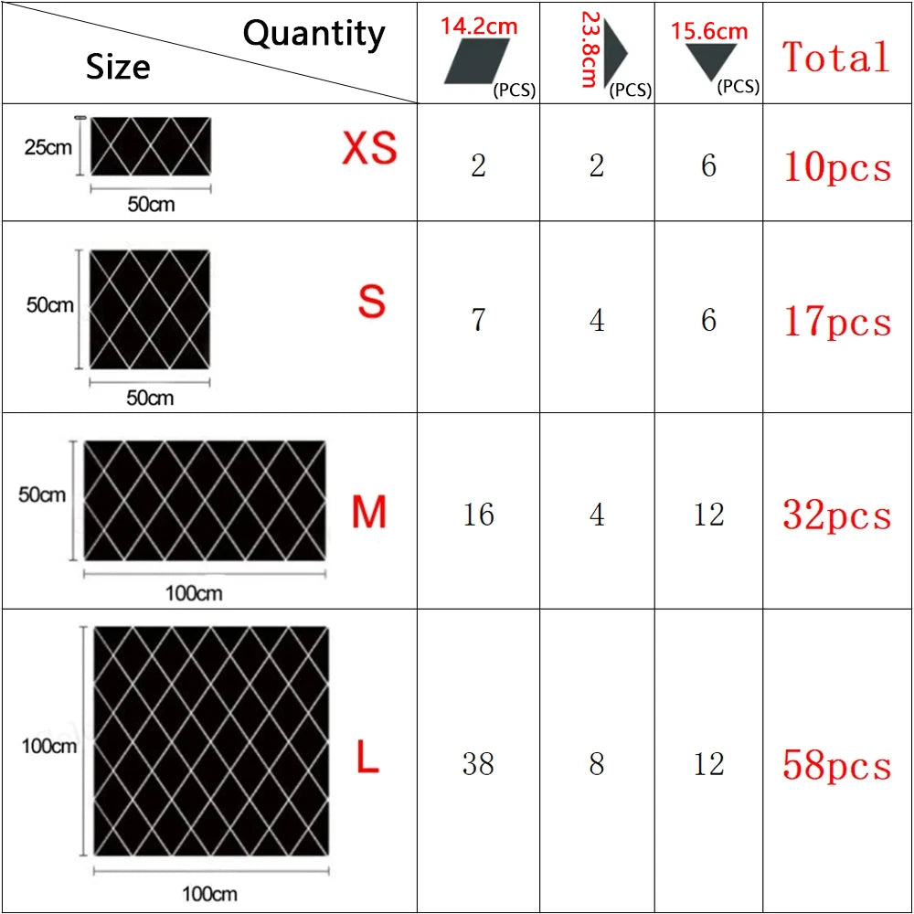 3D Acrylic Mirror Sticker Set - Geometric DIY Wall Decor