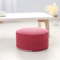 Tea Ceremony Floor Pouf - Cotton Linen Tatami Meditation Cushion