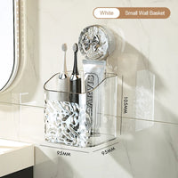 Glacier Pattern Wall-Mounted Bathroom Storage Basket