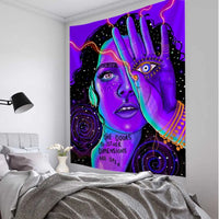 Psychedelic Hippie Wall Tapestry - Large Mystic Room Decor