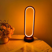 Modern Ring LED Bedside Lamp - 3 Color Dimming Night Light
