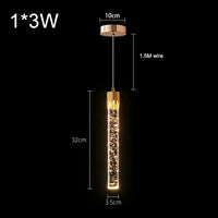 Luxury Crystal Pendant Light - Modern Hanging Chandelier Decor