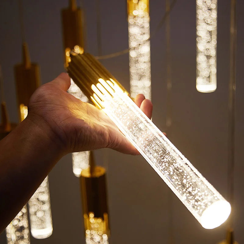 Luxury Crystal Pendant Light - Modern Hanging Chandelier Decor
