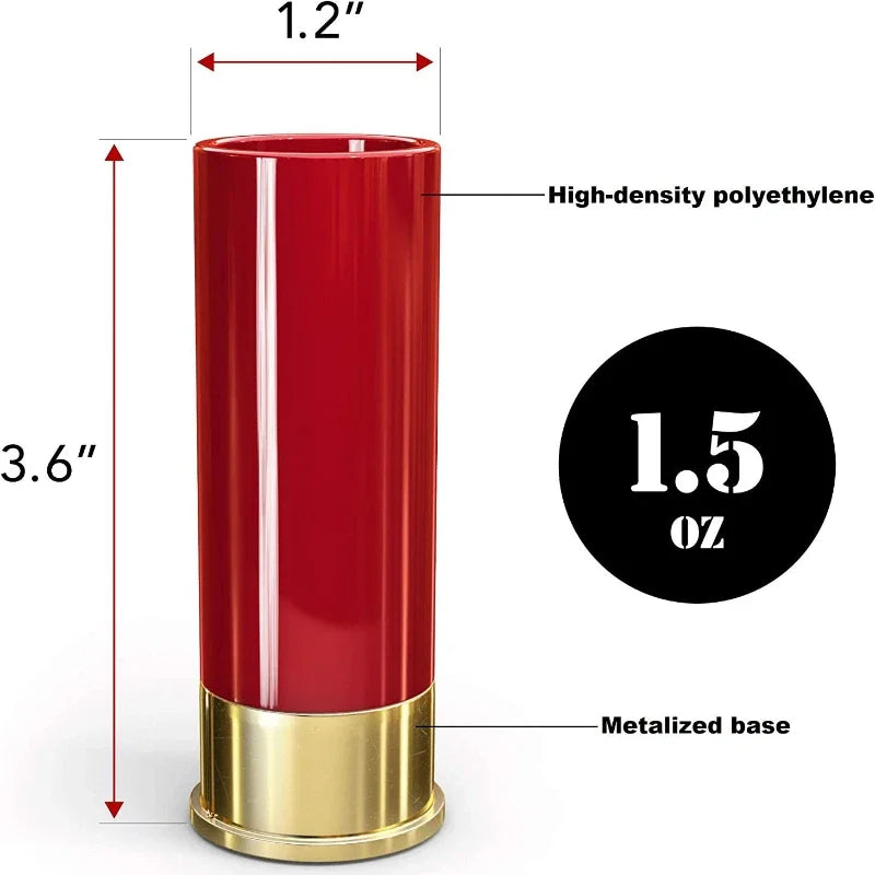 Bullet Shape Shot Glass Set of 4 - 36ML