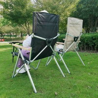 Adjustable Folding Recliner Chair - Outdoor Camping Lounge Seat