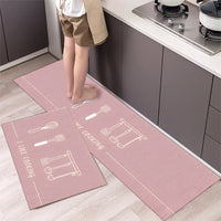Soft Washable Kitchen Runner Rug - Anti-Slip Hallway and Entry Mat