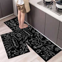 Soft Washable Kitchen Runner Rug - Anti-Slip Hallway and Entry Mat