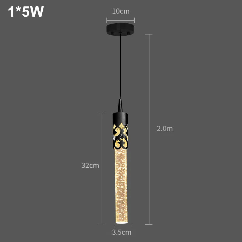 Luxury Crystal Pendant Light - Modern Hanging Chandelier Decor