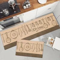 Soft Washable Kitchen Runner Rug - Anti-Slip Hallway and Entry Mat