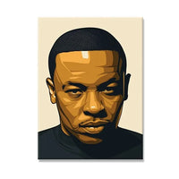 West Coast Rappers Canvas Wall Art - Hip Hop Poster Print