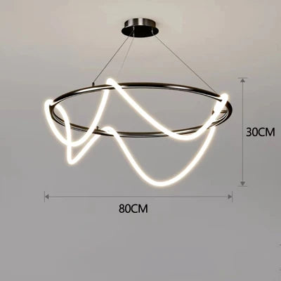 Designer Long Hose Chandelier - Post-Modern Pendant Lamp