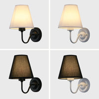Retro Fabric Wall Lamp - Nordic Indoor Bedside Sconce
