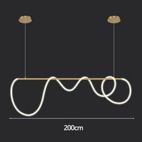 Designer Long Hose Chandelier - Post-Modern Pendant Lamp