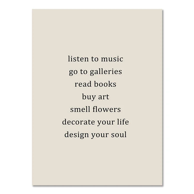 Abstract Boho Geometric Canvas Wall Art - Black and Beige Line Print