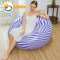 Inflatable Lounger Sofa Chair - Portable PVC Bean Bag Seat