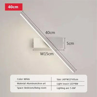 Rotatable LED Wall Light - Modern Bathroom and Bedroom Sconce