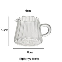 High Borosilicate Glass Tea Pitcher - Heat-Resistant Coffee and Espresso Server