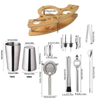 UPORS Cocktail Shaker - Stainless Steel Boston Mixer 550ml/750ml