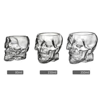 Skull Face Novelty Drinking Glass - 150ML or 350ML