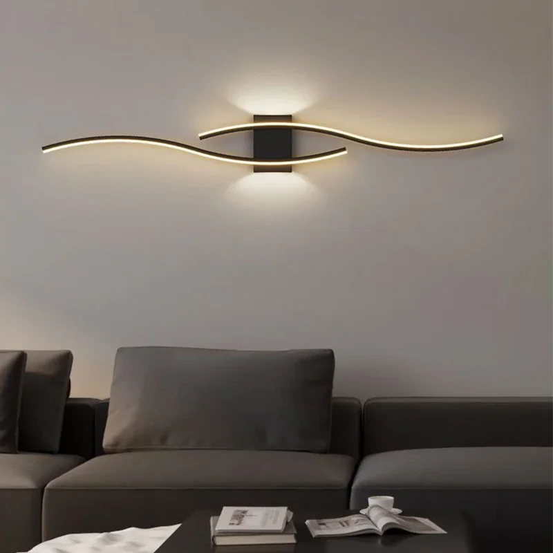 Modern LED Strip Wall Lamp - Dimmable Decorative Accent Light