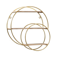 Nordic Gold Iron Decorative Wall Shelf