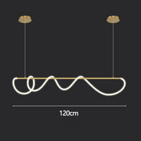 Designer Long Hose Chandelier - Post-Modern Pendant Lamp