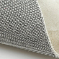 Plaid Plush Area Rug - Soft Minimalist Living Room Carpet