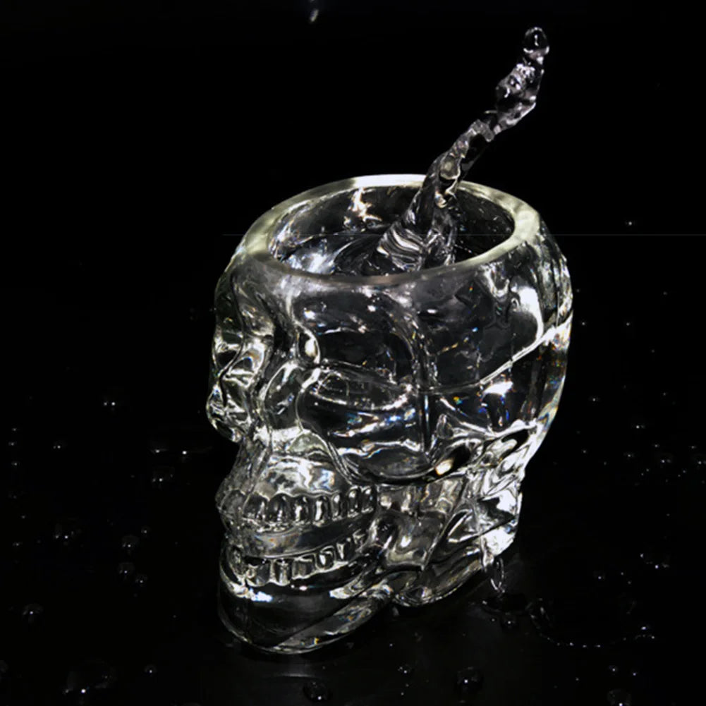 Skull Face Novelty Drinking Glass - 150ML or 350ML