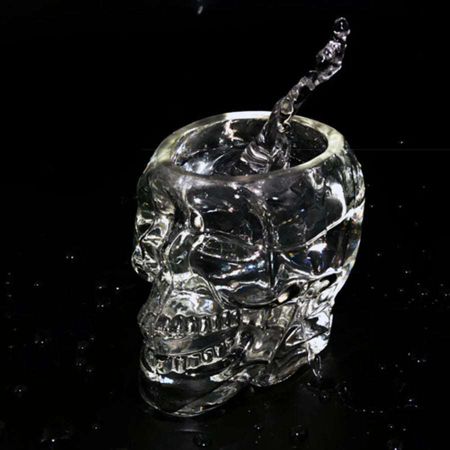 Skull Face Novelty Drinking Glass - 150ML or 350ML