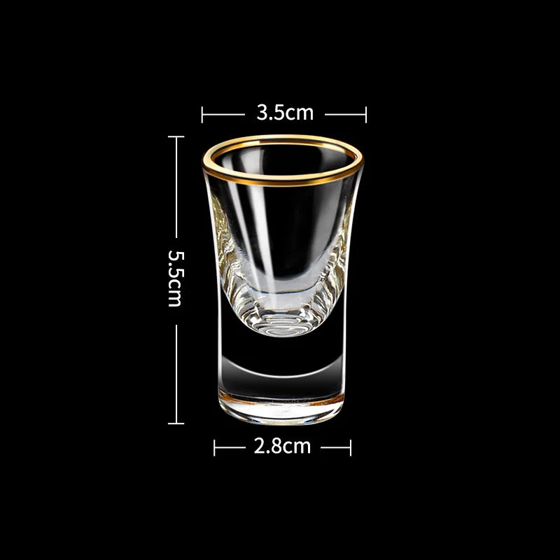 Gold Foil Spirits Cup Set of 6 - 15ML