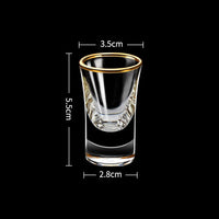 Gold Foil Spirits Cup Set of 6 - 15ML