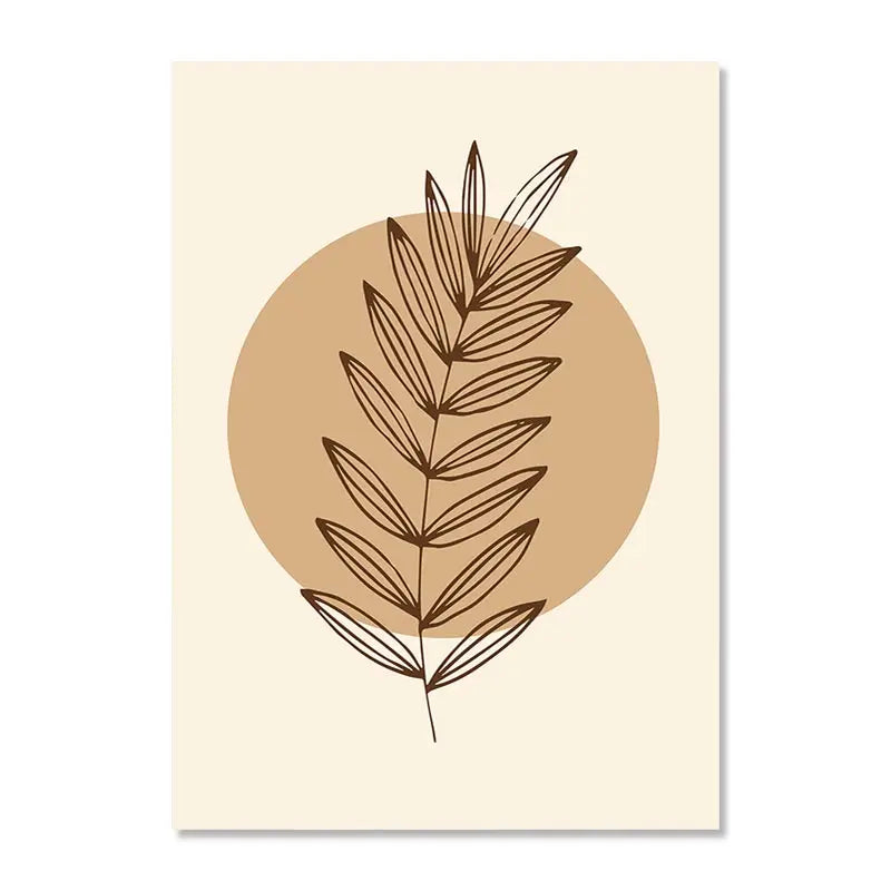 Matisse Inspired Botanical Canvas Wall Art - Modern Boho Landscape Print